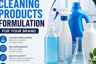 develop professional cleaning products formulation for your brand