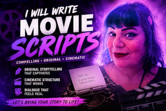 write, edit, format moviescript screenplay stageplay TV series, screenwriting