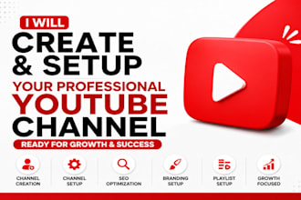 create and setup your professional youtube channel