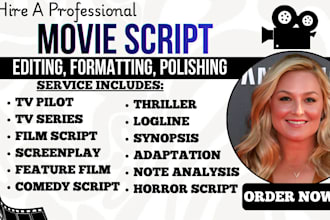 be your scriptwriter, write, polish, edit, and format your screenplay in fdx