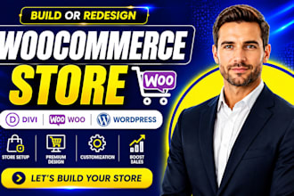 create woocommerce store, woocommerce website design or wordpress woocommerce