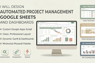 build google sheets project management dashboard