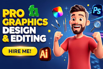 provide professional graphic design and editing services