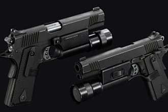 realistic 3d gun model weapon design fivem gun grenade roblox 3d sword model