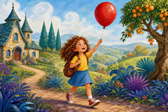 draw cute whimsical children storybooks illustration
