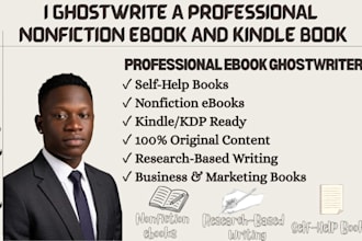 ghostwrite a professional nonfiction ebook and kindle book