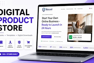 build a digital product store for ebooks, templates, and digital downloads