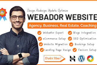 build webador website webador design webador redesign webador seo optimization