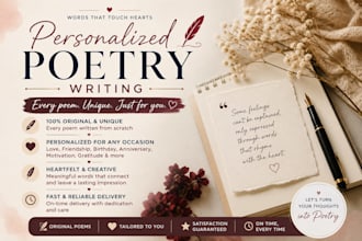 write a unique and heartfelt poem for any occasion