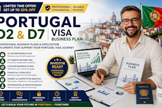 create a portugal d2 d7 visa business plan and application documents