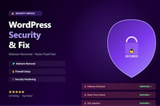 wordpress security, malware removal, hacked site fix, monthly maintenance