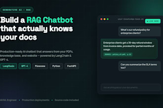 build a custom rag chatbot using langchain, gpt4, and vector databases