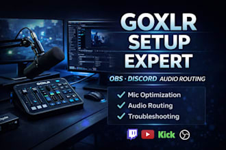 setup and configure your goxlr for streaming and audio routing