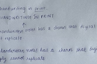 write custom handwritten content