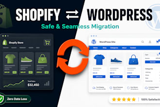migrate your shopify store to wordpress or wordpress to shopify