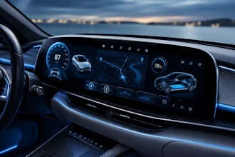 design automotive hmi UI UX for ev dashboard and smart cockpit