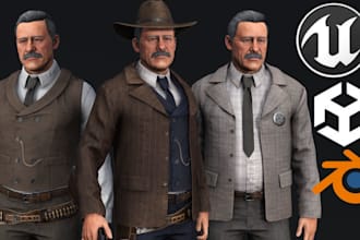 create realistic 3d game ready metahuman character with xgen hair for ue5, unity