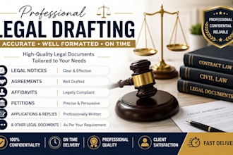 draft legal notices, complaints, petitions and legal documents