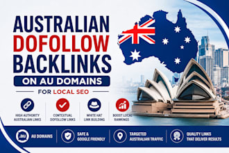 build high authority australian dofollow backlinks on au domains for local seo