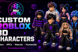 create custom roblox 3d characters for your game
