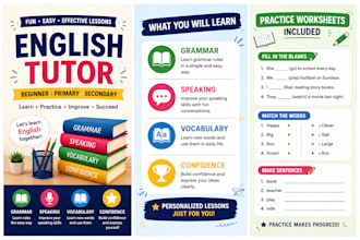 teach english for beginner, primary, and secondary school students