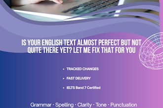 edit your english text for grammar and clarity