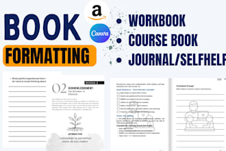 format digital course workbook pdf, self help workbook design, ebook formatting