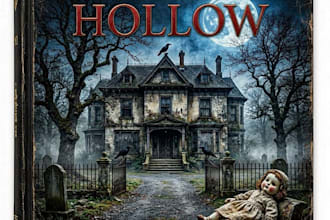 design a premium horror book cover