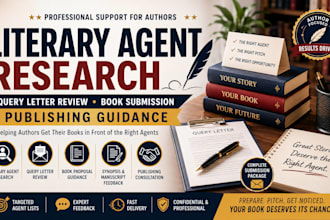 research literary agents review query letters and prepare book submission