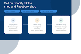 build shopify store with tiktok shop and facebook shop