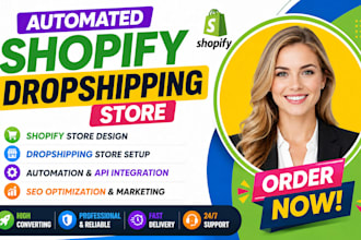 setup shopify automated store, shopify automation, shopify dropshipping store
