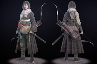 3d model vr chat avatar vtuber character modeling design for printing