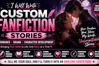 write custom fanfiction stories romance drama and character development