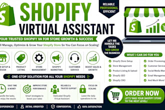 be your shopify virtual assistant shopify manager shopify virtual  expert