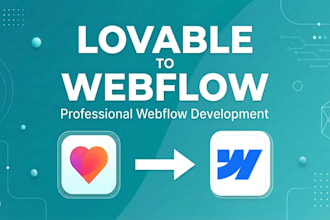 transform your lovable design into a webflow website