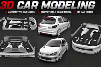 3d car modeling 3d printable scale rc car design automotive cad vehicle design