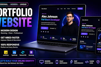 design and develop a portfolio website