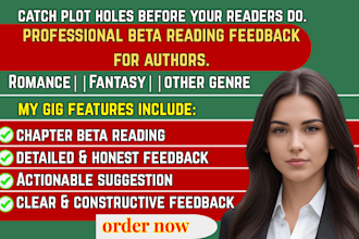 be your beta reader romance fantasy fiction beta reading nonfiction beta reader