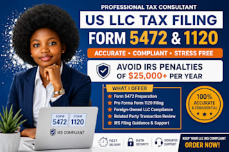 file form 5472 and 1120 for foreign owned llc