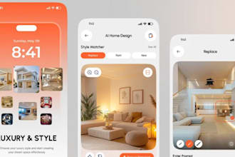 develop ai home remodel app, ai room redesign app, ai interior design web app