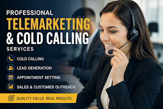 professional telemarketing, cold calling agent, lead generation, sales calls