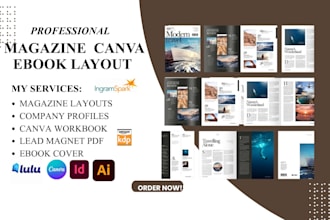 design magazine pdf layout, canva ebook design layout, KDP book formatting