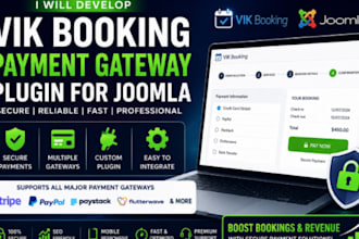 develop vik booking payment gateway plugin for joomla