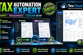 set up taxcloud for shopify woocommerce sales tax automation