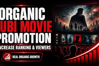 do organic tubi movie promotion, increase tubi ranking and viewers