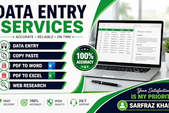 do data entry, copy paste, typing, and PDF conversion