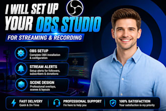 setup your obs for your streams and record