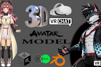 create custom 3d models, vrchat avatars, and game assets
