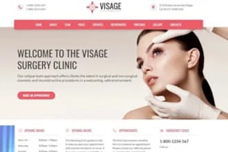 design aesthetic website, med spa website, massage website, beauty salon website