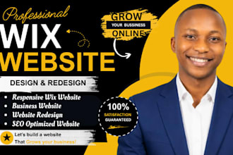 build a wix website, design wix or redesign wix website, and build online store